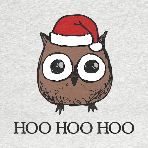 Christmas Owl T shirt by TracyMichelle